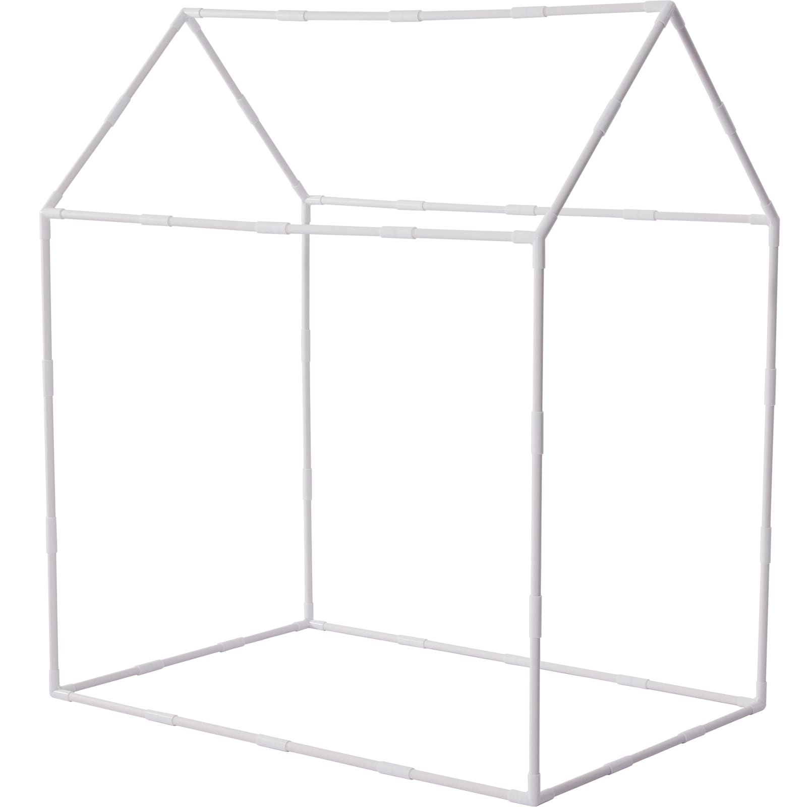 Beige Kids Play Tent Castle With Mat And Lamp For Indoor Outdoor_voghion.com